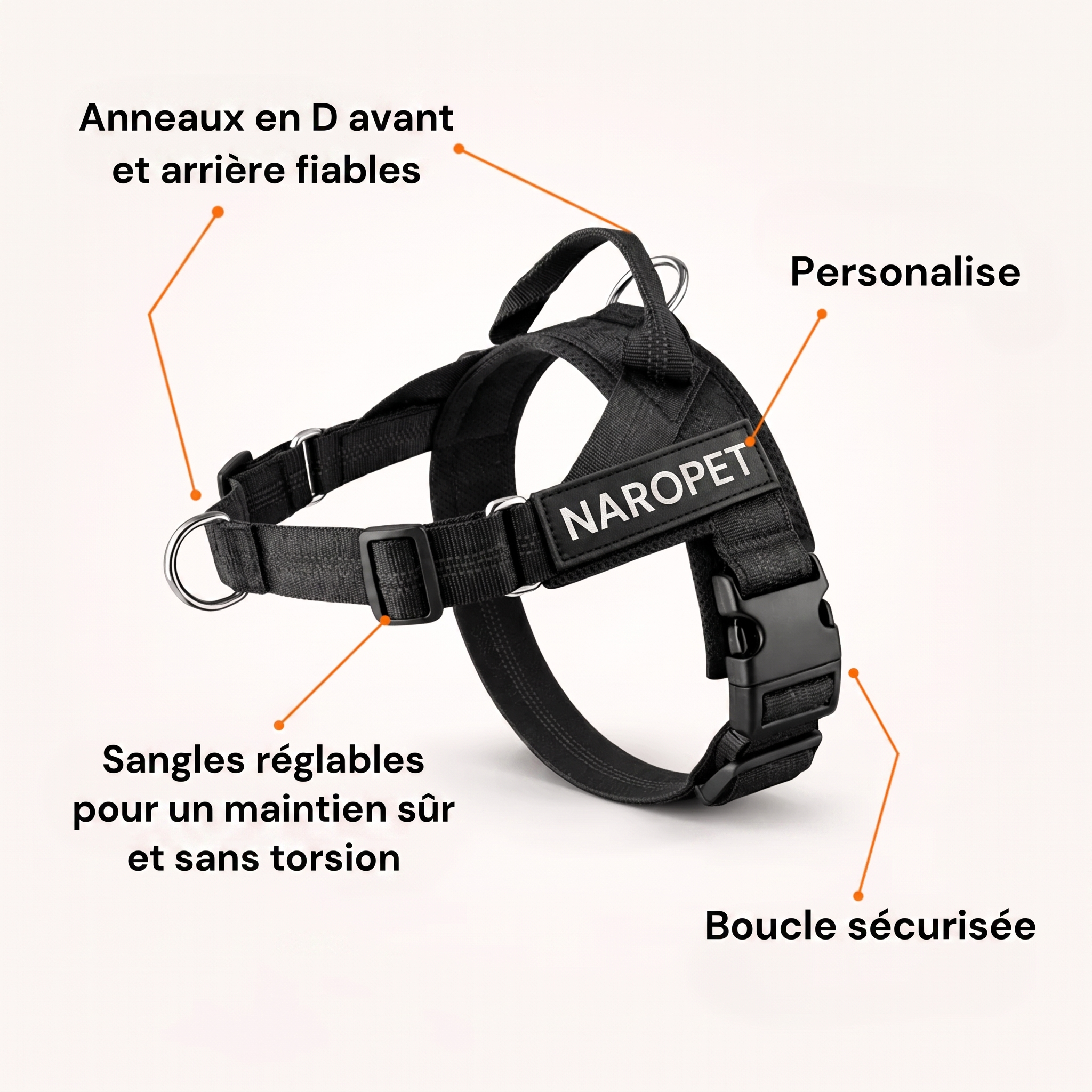 Naropet – Harnais Sans Traction pour Chien