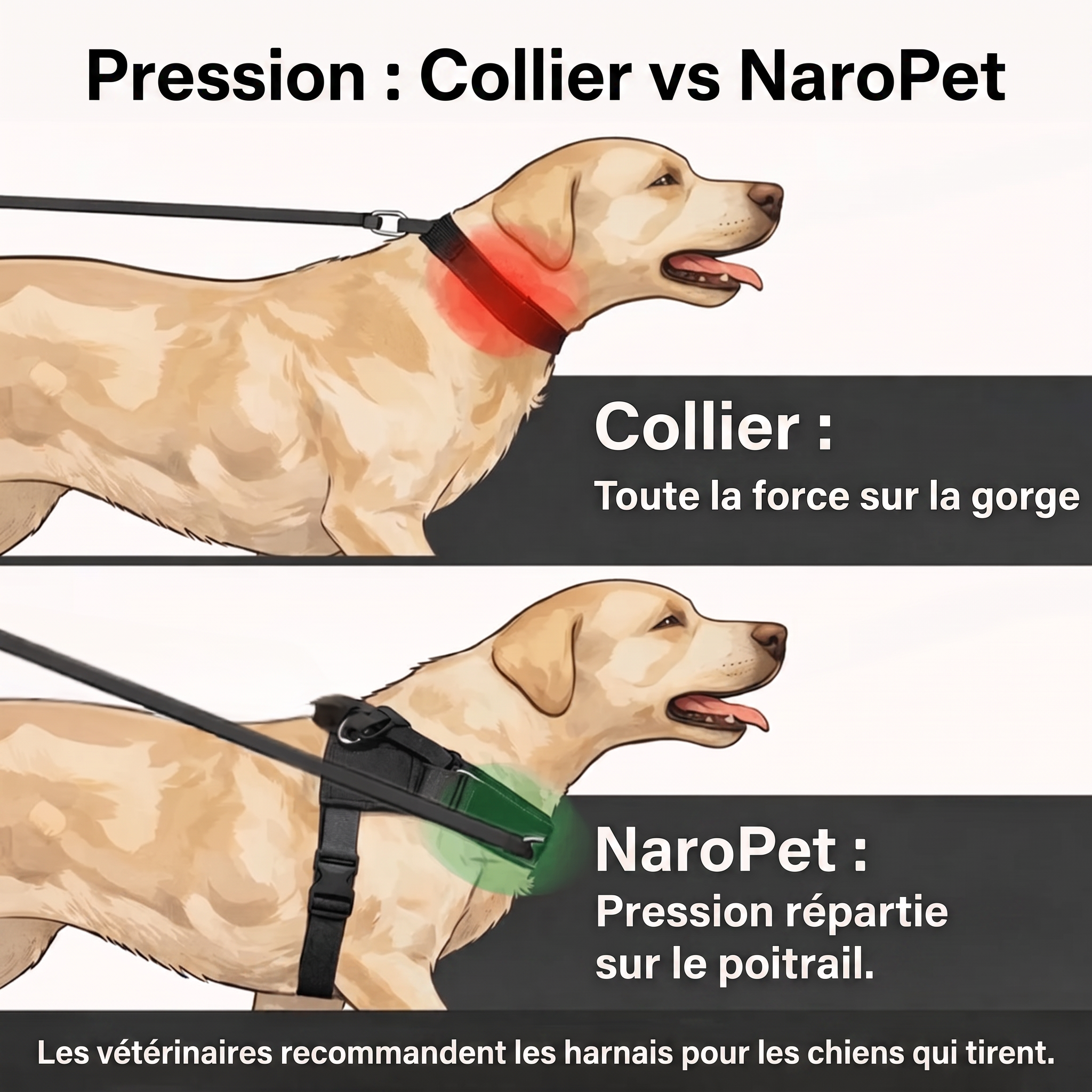 Naropet – Harnais Sans Traction pour Chien