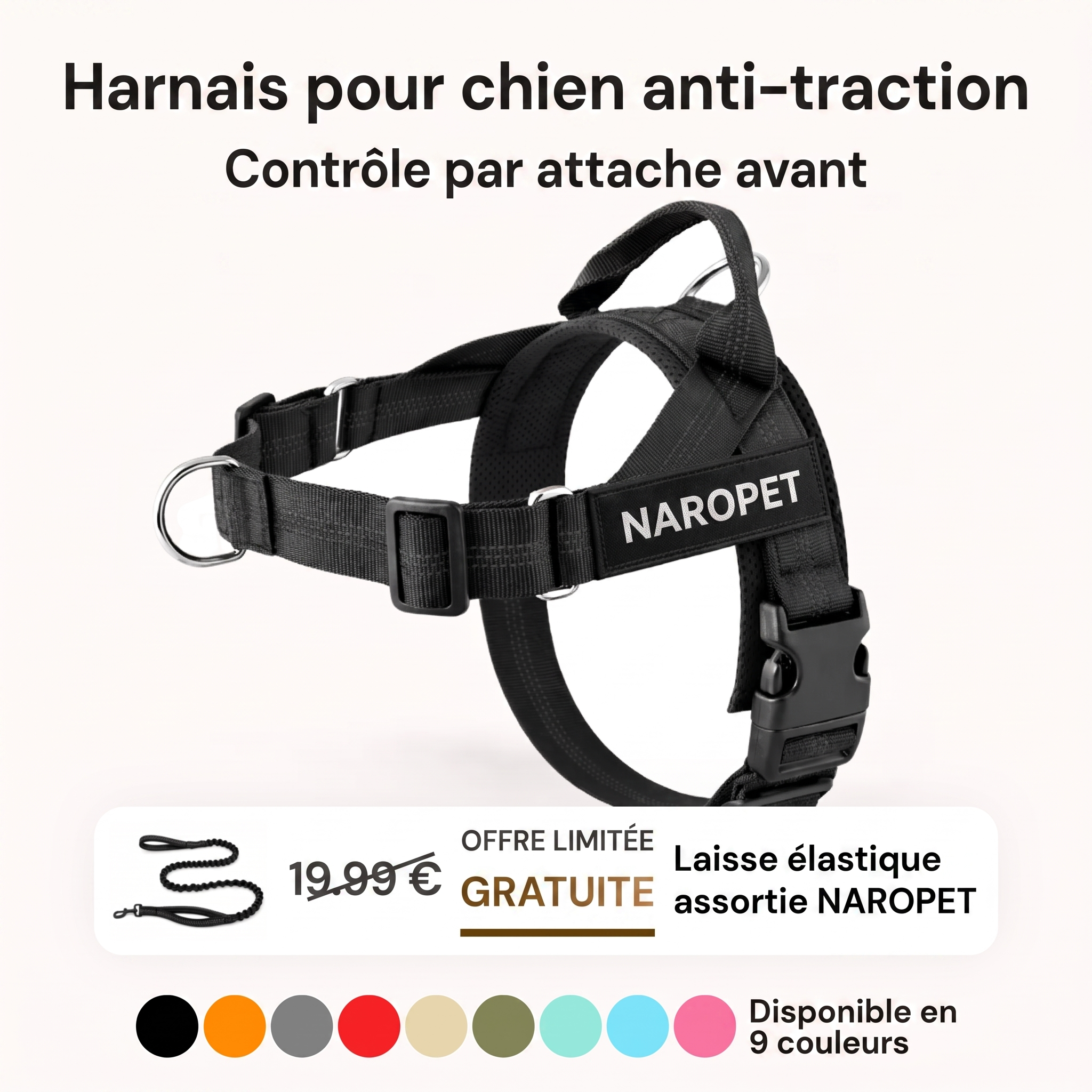 Naropet – Harnais Sans Traction pour Chien